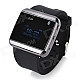 CHR U Watch2S Water Resistant 1.0" Screen Bluetooth Smart Wrist Watch - Black