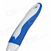 T-shaped Plastic + Rubber Car Glass Cleaning Scraper - White + Blue