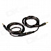 Gold Plated 3.5mm Male to Male Stereo Audio Extension Cable + Male to Female Audio Cable - Black