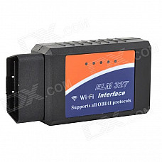 ELM327 OBD Wi-Fi Auto Car Diagnostic Tool for IPHONE / Android Phones - Black + Orange + Blue