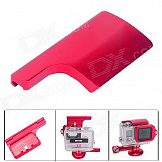 Fat Cat Aluminum Alloy Back Door Clip Safety Lock for GoPro Hero 3+ Dive Skeleton Housing - Red