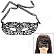 Mysterious Hollowed-out Lace Party Mask - Black