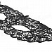 Mysterious Hollowed-out Lace Party Mask - Black