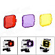 JUSTONE J028-3 Professional Diving Housing Yellow / Red / Purple Filters for GoPro Hero 3