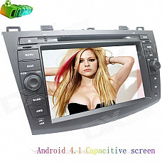 LsqSTAR ST-6418C 8" Android 4.1 Capacitive Screen Car DVD Player w/ GPS for Mazda 3 - Blackish Grey