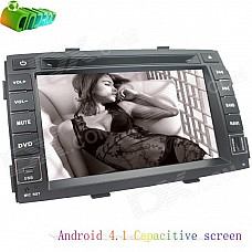 LsqSTAR ST-8032C 7" Android 4.1 Capacitive Car DVD Player w/ GPS + More for Kia Sorento - Black