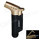 HONEST Windproof Butane Jet Torch Lighter - Black + Golden