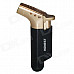 HONEST Windproof Butane Jet Torch Lighter - Black + Golden