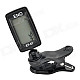 Mini Clip-on Plastic Tuner for Wind Instruments / Guitar / Bass / Violin / Ukulele - Black