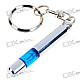 Anti-Static/Static Removal Prevent Shock Keychain (Silver Cylindrical)