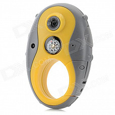 F8 Outdoor Sports 1.3MP Camera w/ Compass - Yellow + Grey