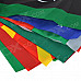 100 International Small Polyester Pongee Flags String - Red + Green + Multi-Colored