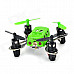 JXD JD395 Mini 2.4GHz Outdoor 4-CH R/C Quadcopter w/ Light + Gyro - Green + Black