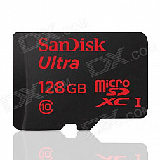 SanDisk SDSDQUA-128G Ultra Micro SDXC Memory Card - Black (128GB / UHS-I)