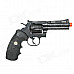 Genuine Crown Model Colt Python 4" 357 Revolver Airsoft Gun - Black