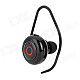 Bluetooth V4.0 In-Ear Smart Voice Caller ID Music Headset w/ Ear Hook / Mic. / USB - Black