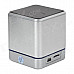 T-2030 Portable Mini 3.5mm 2.0-CH Speaker w/ FM / TF - Black + Silver (DC 5V)