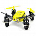 JXD JD395 Mini 2.4GHz 4-CH Outdoor R/C Quadcopter w/ Light + Gyro - Yellow + Black (2 x AAA)