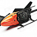 J045-1 3.5-CH IR Remote R/C Helicopter w/ Gyroscope - Black + Orange