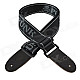 DEDO MA-52 Fashionable Nylon Adjustable Guitar / Bass Strap - Dark red + Black