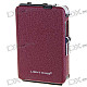 Metal Cigarette Case with Windproof Butane Jet Torch Lighter (Holds 10)