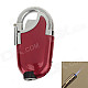 Creative Foldable Elbow Pipe Refillable Gas Lighter with LED Light - Red + Silver