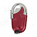 Creative Foldable Elbow Pipe Refillable Gas Lighter with LED Light - Red + Silver