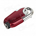 Creative Foldable Elbow Pipe Refillable Gas Lighter with LED Light - Red + Silver