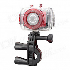 M-Shing SP100 1.77" TFT LCD 5.0 MP HD 720P Waterproof Action Sports Camera - Red + Black