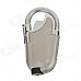 Creative Foldable Elbow Pipe Refillable Gas Lighter with LED Light - Silver Grey + Silver