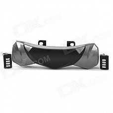 DIY Water Resistant Music Player Speaker w/ FM / Alarm for Motorcycle - Silver Grey + Black
