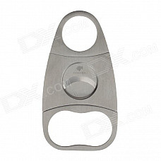 Portable Triangle Style Steel Cigar Cutter Knife - Silver