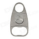 Portable Triangle Style Steel Cigar Cutter Knife - Silver