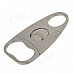 Portable Triangle Style Steel Cigar Cutter Knife - Silver