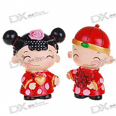 Valentine's Day Gift - Resin Chinese Style Cute Wedding Couple