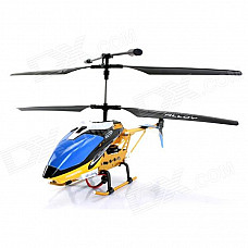 Fashionable Alloy 3-Channel Remote Control R/C Helicopter - Blue + Yellow