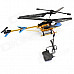 Fashionable Alloy 3-Channel Remote Control R/C Helicopter - Blue + Yellow