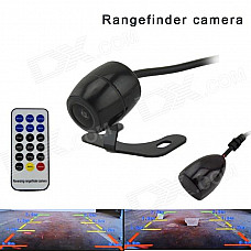 PZ140 170 Degree Wide Angle Car Reversing Rangefinder Camera w/ Night Vision - Black (DC 12V)