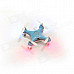 CX-10 2.4GHz 4-CH Mini R/C Remote Control Helicopter - Blue + White