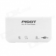 Pisen USB 3.0 3-in-1 SD / TF / CF Card Reader - White