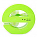 RFH Cute E-Shaped Rechargeable USB Mini Desk Fan - Green