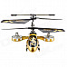 4-Channel Shatterproof R/C Helicopter w/ Gyro - Golden