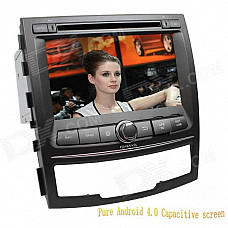 LsqSTAR 7" Capacitive Screen Android 4.0 Car DVD w/ GPS Radio BT WiFi SWC AUX for SsangYong Korando