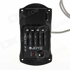 JOYO JE-36 Guitar 4-Band EQ Tuner Pickup Equalizer - Black