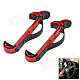 Adjustable Car Steering Wheel Mounted ABS Holder for IPHONE / Samsung / GPS - Black + Red (2 PCS)