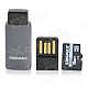 KINGMAX TF Memory Card + OTG + USB Flash Drive - Black + Grey (16GB / Class 10)