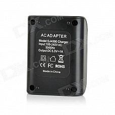 ABS 1A 5V Outdoor Sports Video Camera Battery Charging Dock for SJ4000 - Black