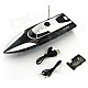 TWP HY-T22 Portable Yacht Shaped Speaker w/ FM / MP3 / USB / TF / AUX - Black + White