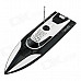 TWP HY-T22 Portable Yacht Shaped Speaker w/ FM / MP3 / USB / TF / AUX - Black + White