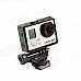 PANNOVO G-484 360 Degree Rotary Plastic Frame Mount for Gopro Hero 4/ 3+ / 3 / 2 - Black